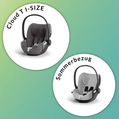 CYBEX CLOUD T I-SIZE Babyschale + gratis Sommerbezug