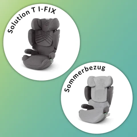CYBEX SOLUTION T I-FIX Kindersitz + gratis Sommerbezug
