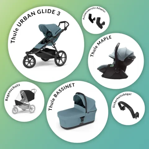 Thule URBAN GLIDE 3 3-in-1-Kinderwagen-Set +Zubehör